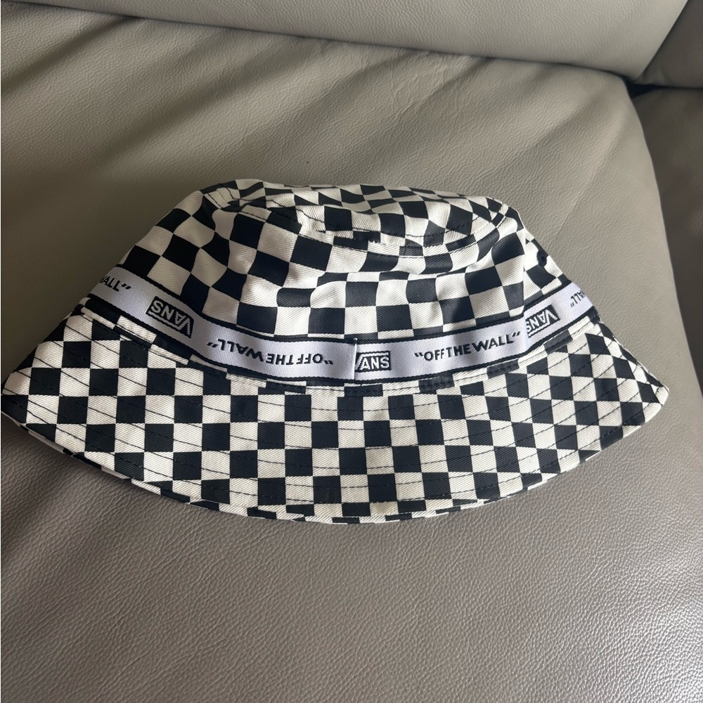 Vans Black and White Checkered Bucket Hat